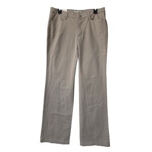 Lee‎ Riders Plain Front Relaxed Pants Tummy Panel Size 12 M Khaki  NWT